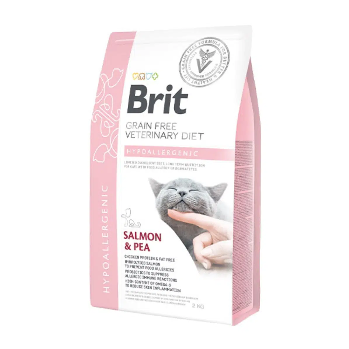 Brit Veterinary Diet Dermatitli Gıda Alerjisi Hipoalerjenik Cilt Sağlığı Destekleyici Tahılsız Yetişkin Kedi Maması 2 Kg