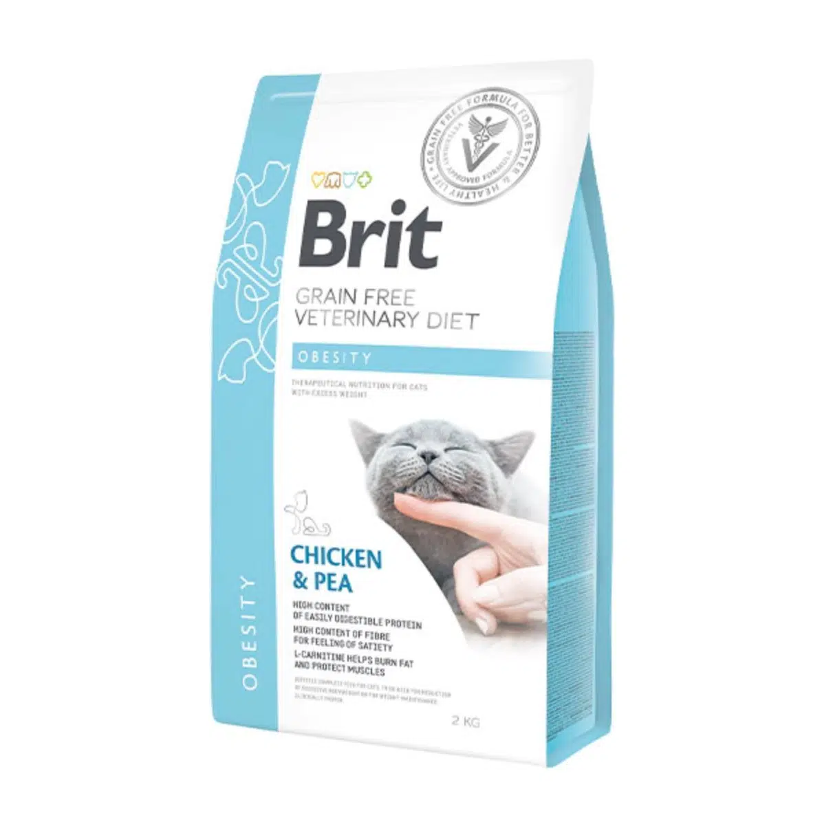 Brit Veterinary Diet Obesity Kilo Kontrolü İçin Tahılsız Yetişkin Kedi Maması 2 Kg