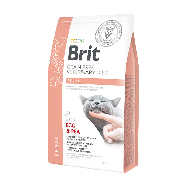 Brit Veterinary Diet Renal Böbrek Yetmezliği Olan Kediler İçin Tahılsız Yetişkin Kedi Maması 2 Kg