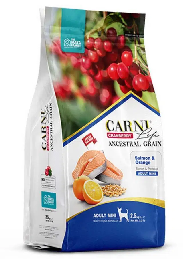 Carni Life Somon Ve Portakallı Mini Irk Yetişkin Köpek Maması 2.5 Kg