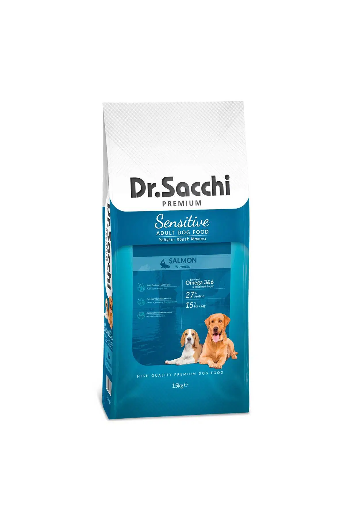 Dr.Sacchi Premium Sensitive Somonu Yetişkin Köpek Maması 15 Kg