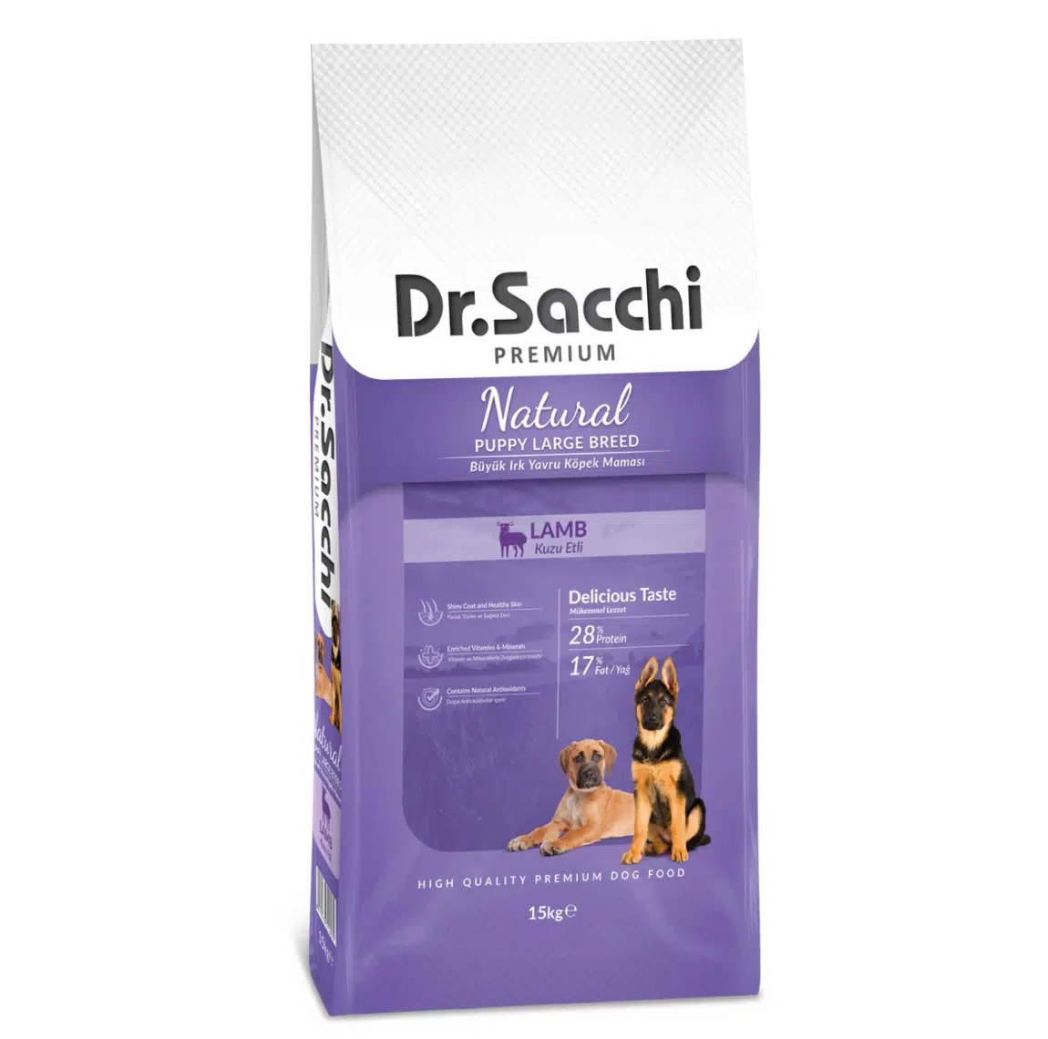 Dr.Sacchi Puppy Large Lamb Büyük Irk Yavru Köpek Maması 15 Kg