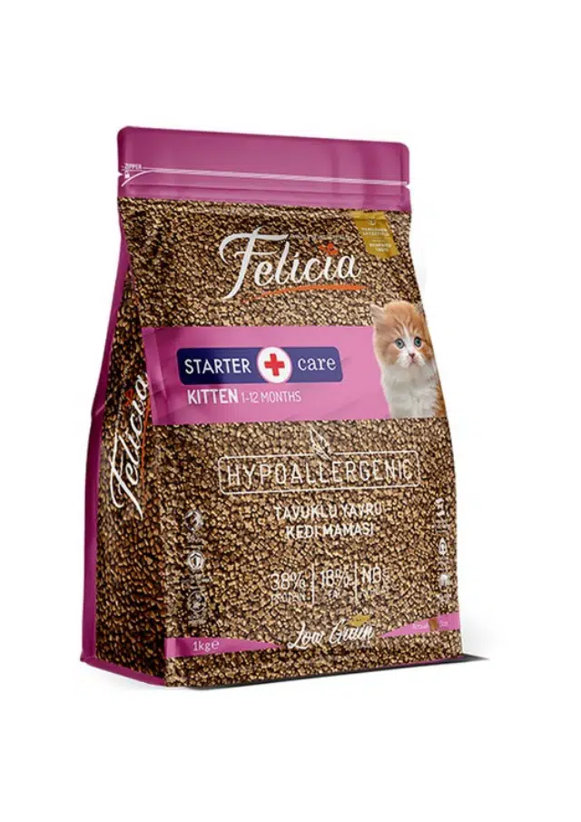 Felicia Az Tahıllı Starter HypoAllergenic Kitten Tavuklu Yavru Kedi Maması 1 Kg
