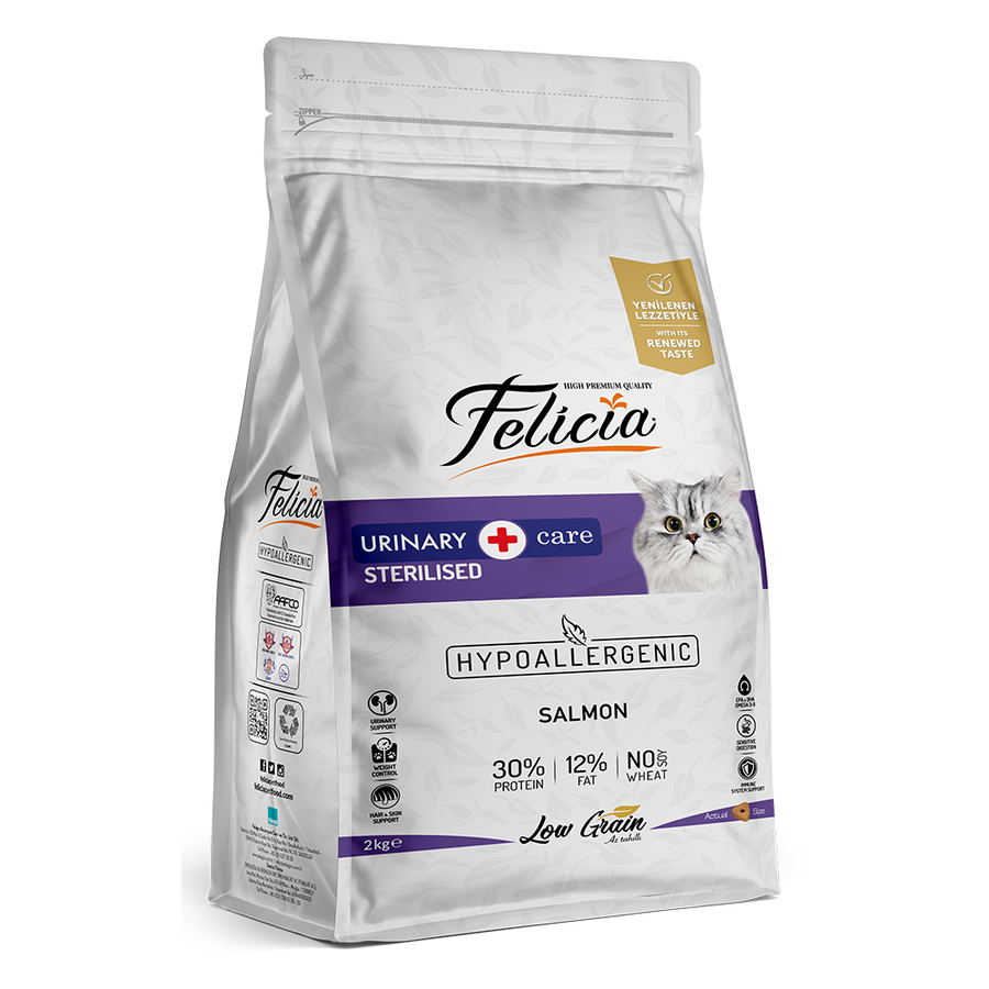 Felicia Az Tahıllı Urinary Sterilised Somonlu Kısırlaştırılmış Kedi Maması 2 Kg