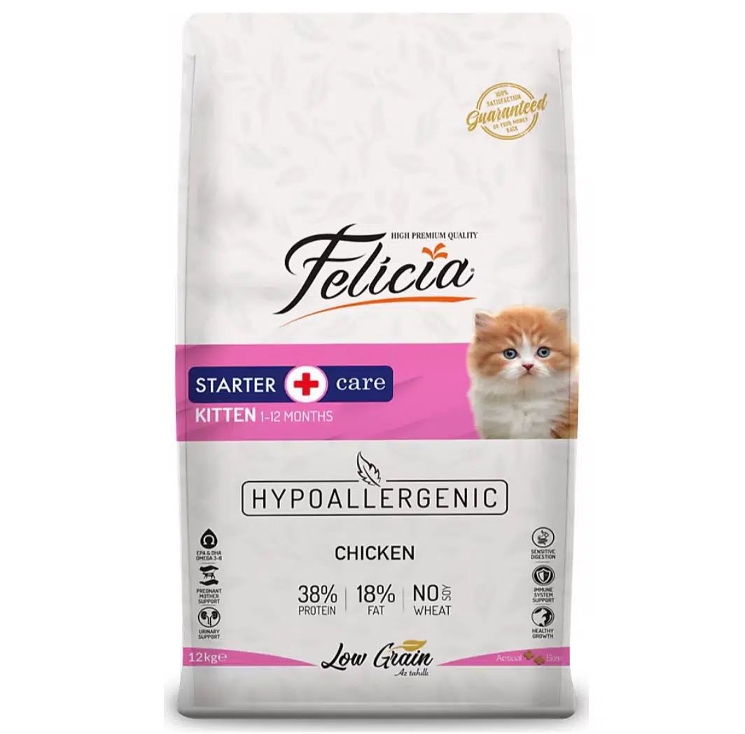Felicia Starter Kitten Tavuklu Yavru Kedi Maması 12 Kg