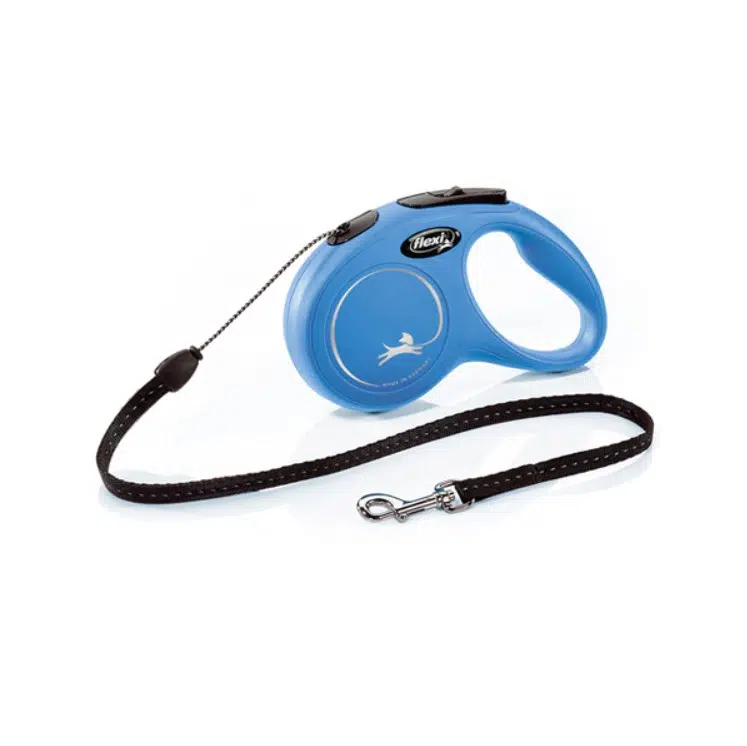Flexi New Classic Otomatik Mavi İpli Köpek Gezdirme Tasması Small 5 Metre