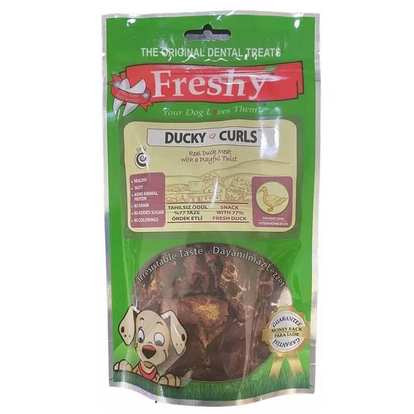 Freshy Ducky Curls Ördekli Köpek Ödül Maması 55 Gr