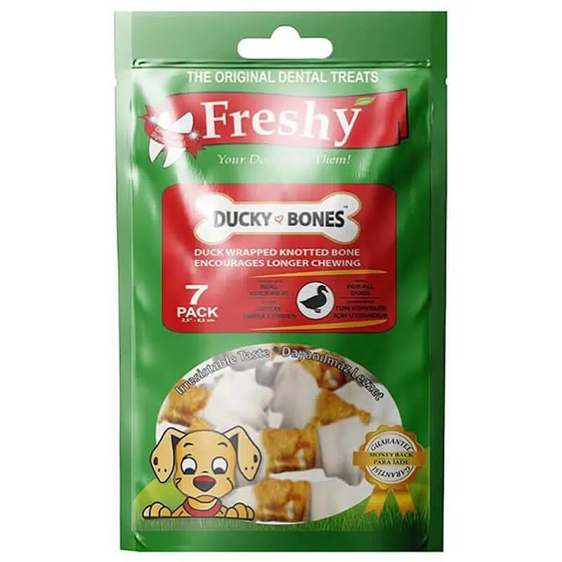 Freshy Ducky Bones Ördek Eti Sarılı Düğüm Kemik Köpek Ödülü 100 Gr