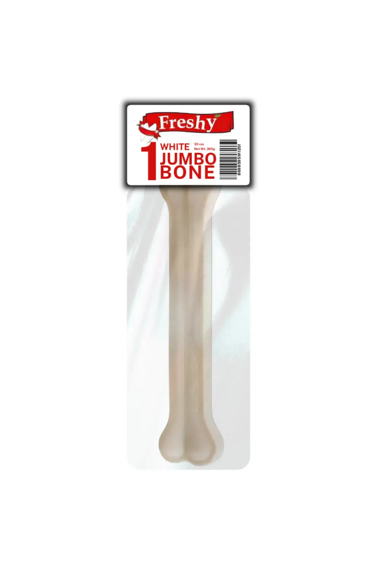 Freshy White Jumbo Dental Chew Bone Köpek Sütlü Çiğneme Ödül Kemiği 30 Cm 360 Gr