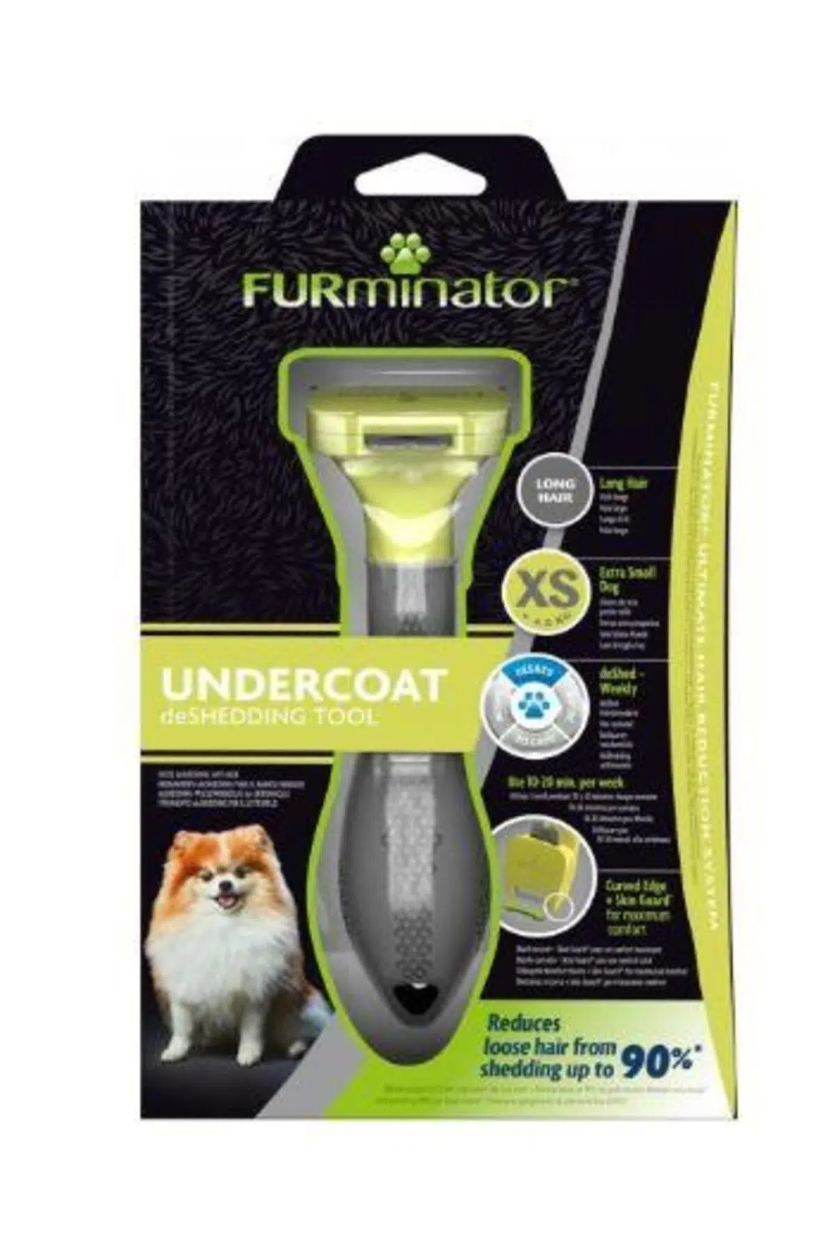 Furminator Uzun Tüylü Extra Küçük Irk Köpek Tarağı XS