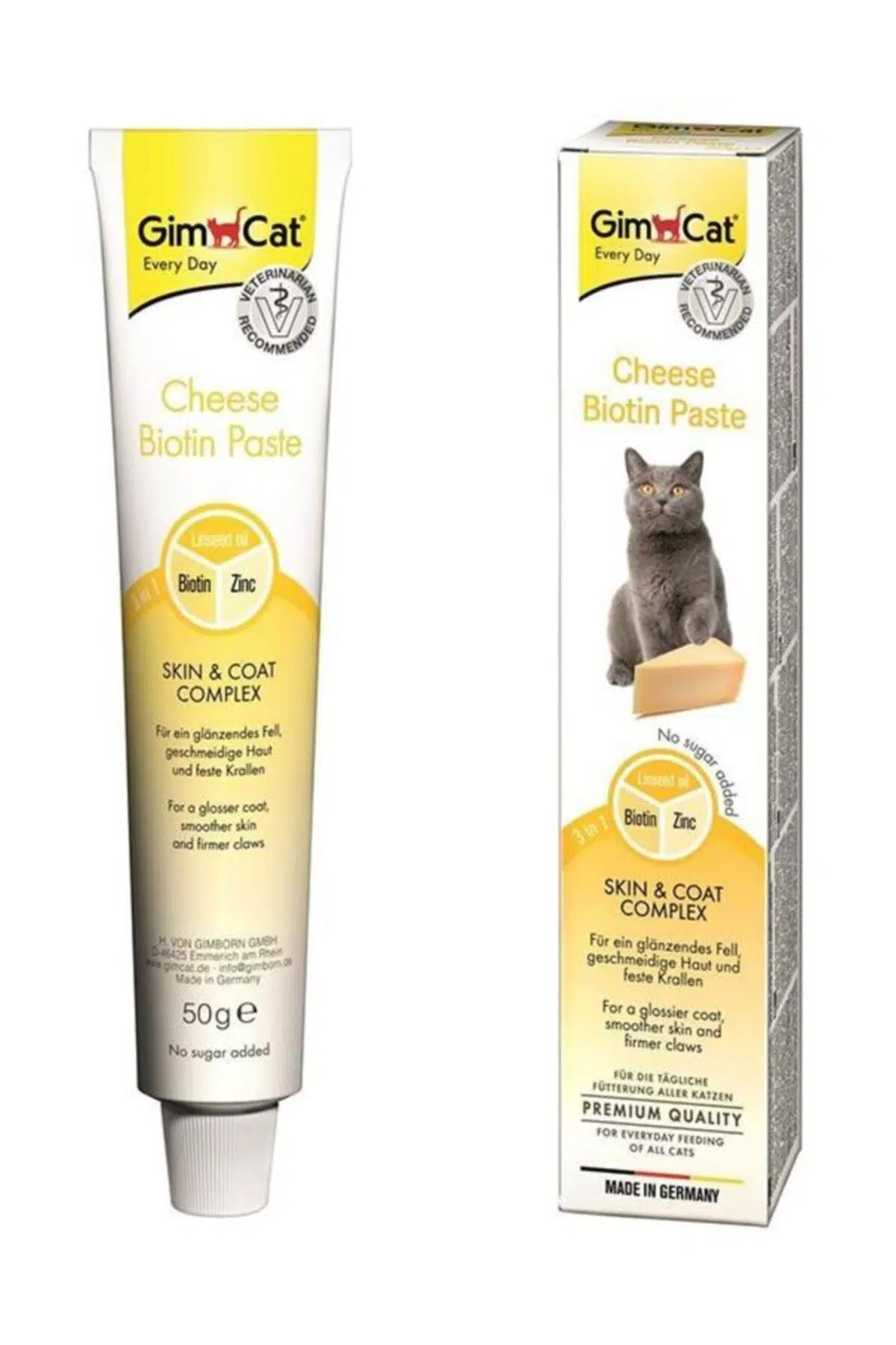 Gimcat Cheese Paste Biotin Peynirli Kedi Macunu 50 Gr