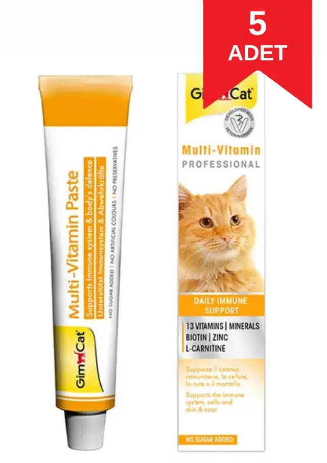 GimCat Multivitamin Kedi Macunu 20 Gr X 5 Adet