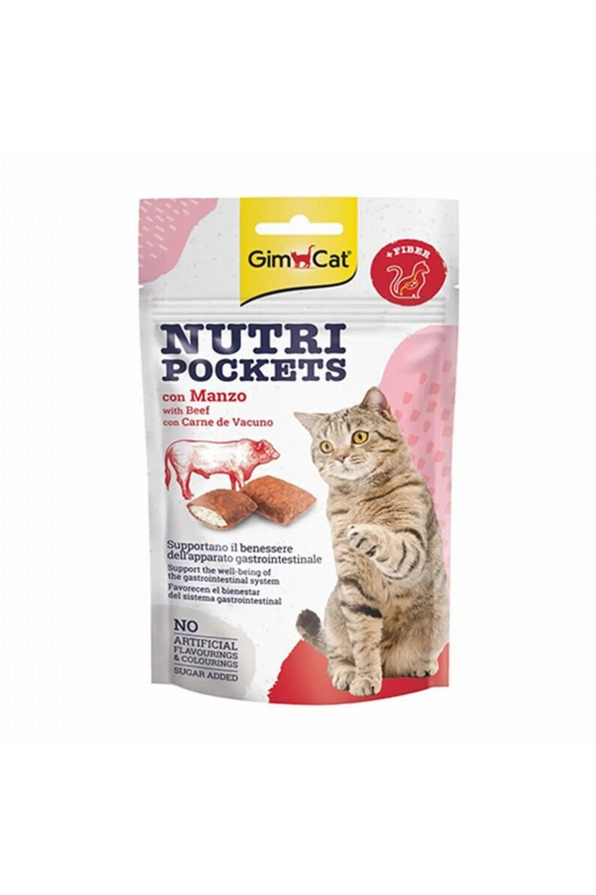 GimCat Nutripockets Biftekli Malt Kedi Ödül Maması 60 Gr