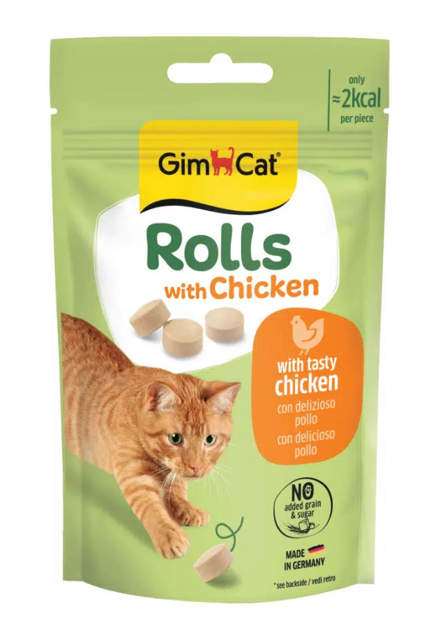 GimCat Rolls Tavuklu Kedi Ödül Maması 50 Gr