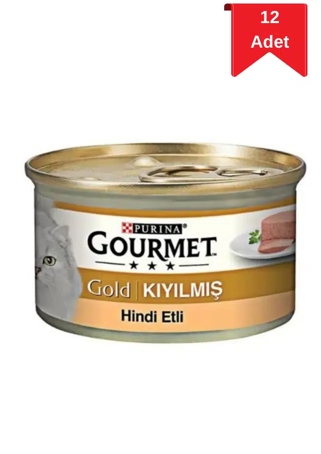 Gourmet Gold Kıyılmış Hindili Kedi Konservesi 85 Gr X 12 Adet