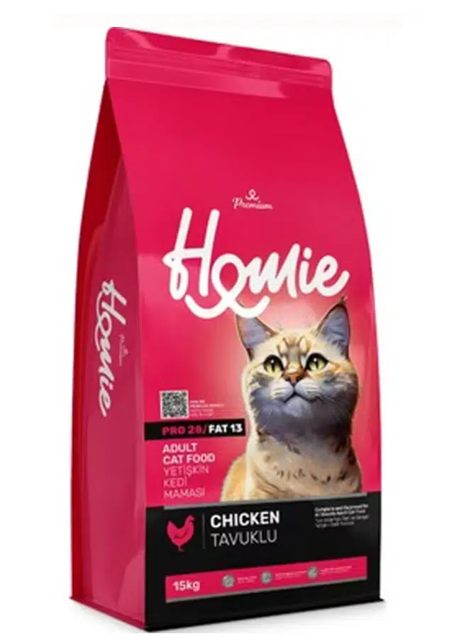 Homie Premium Adult Cat Tavuklu 28/13 Yetişkin Kedi Maması 15 Kg