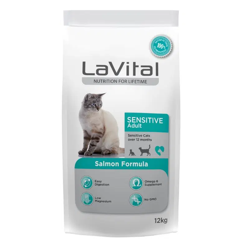 LaVital Sensitive Hassas Somonlu Yetişkin Kedi Maması 12 Kg