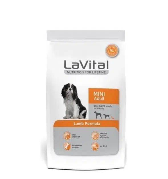 LaVital Mini Adult Kuzulu Küçük Irk Yetişkin Köpek Maması 1.5 Kg