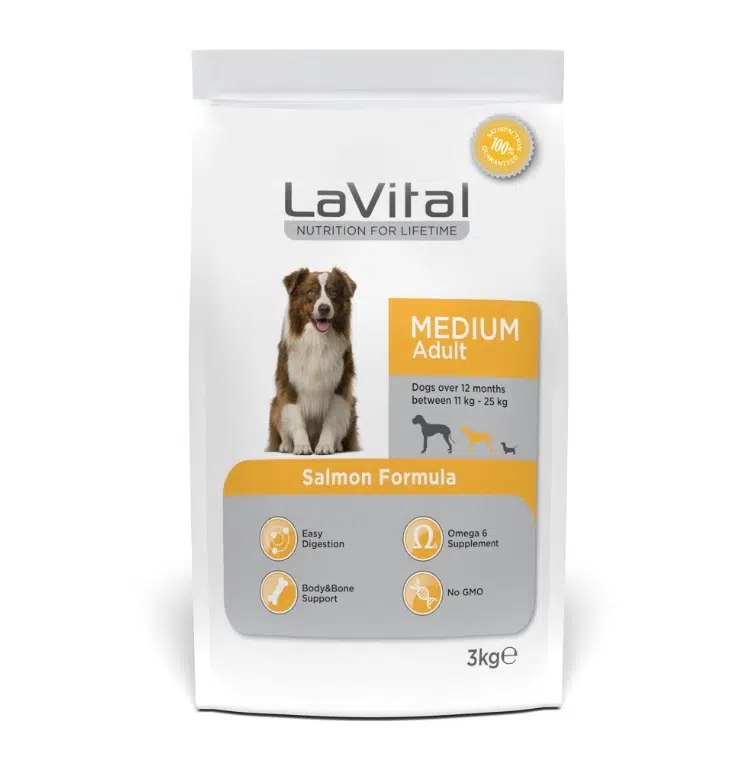LaVital Adult Medium Orta Irk Somonlu Yetişkin Köpek Maması 3 Kg