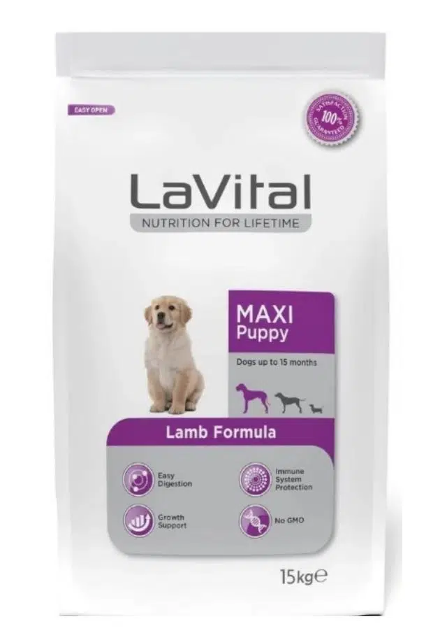 LaVital Maxi Puppy Kuzu Etli Büyük Irk Yavru Köpek Maması 15 Kg