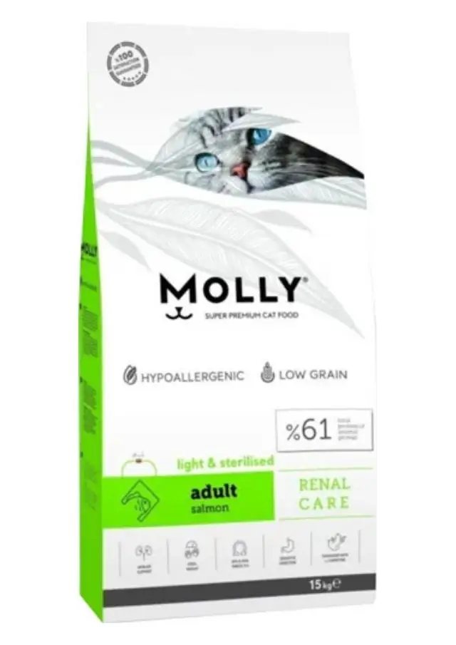 Molly Somonlu Kısırlaştırılmış Kedi Maması 15 Kg