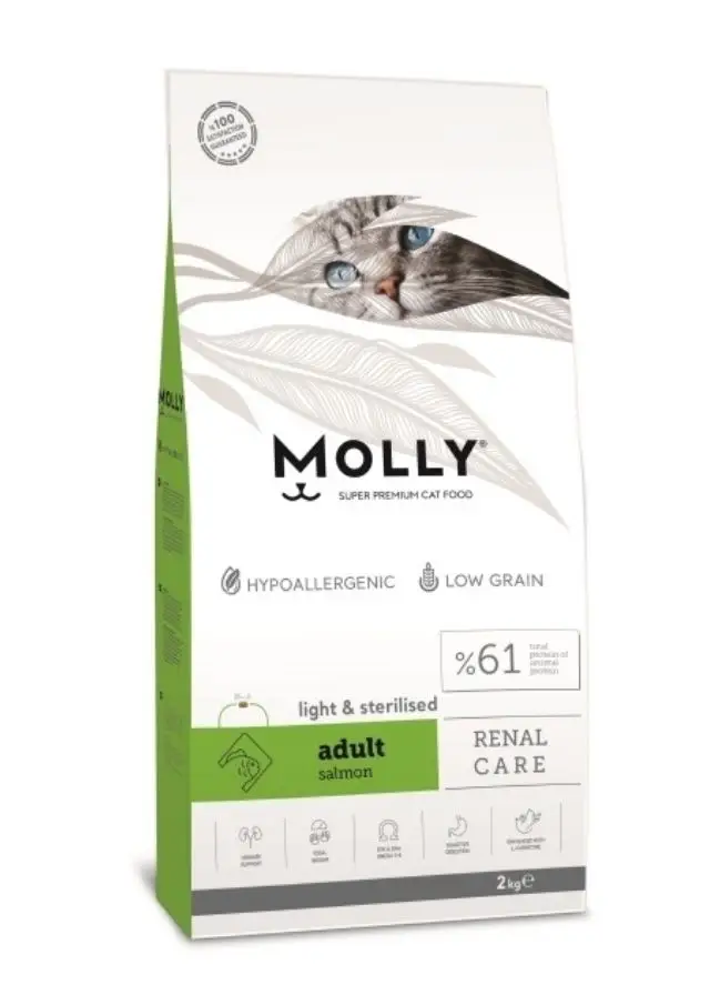 Molly Somonlu Kısırlaştırılmış Kedi Maması 2 Kg