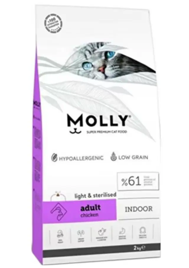 Molly Tavuklu Kısırlaştırılmış Kedi Maması 2 Kg