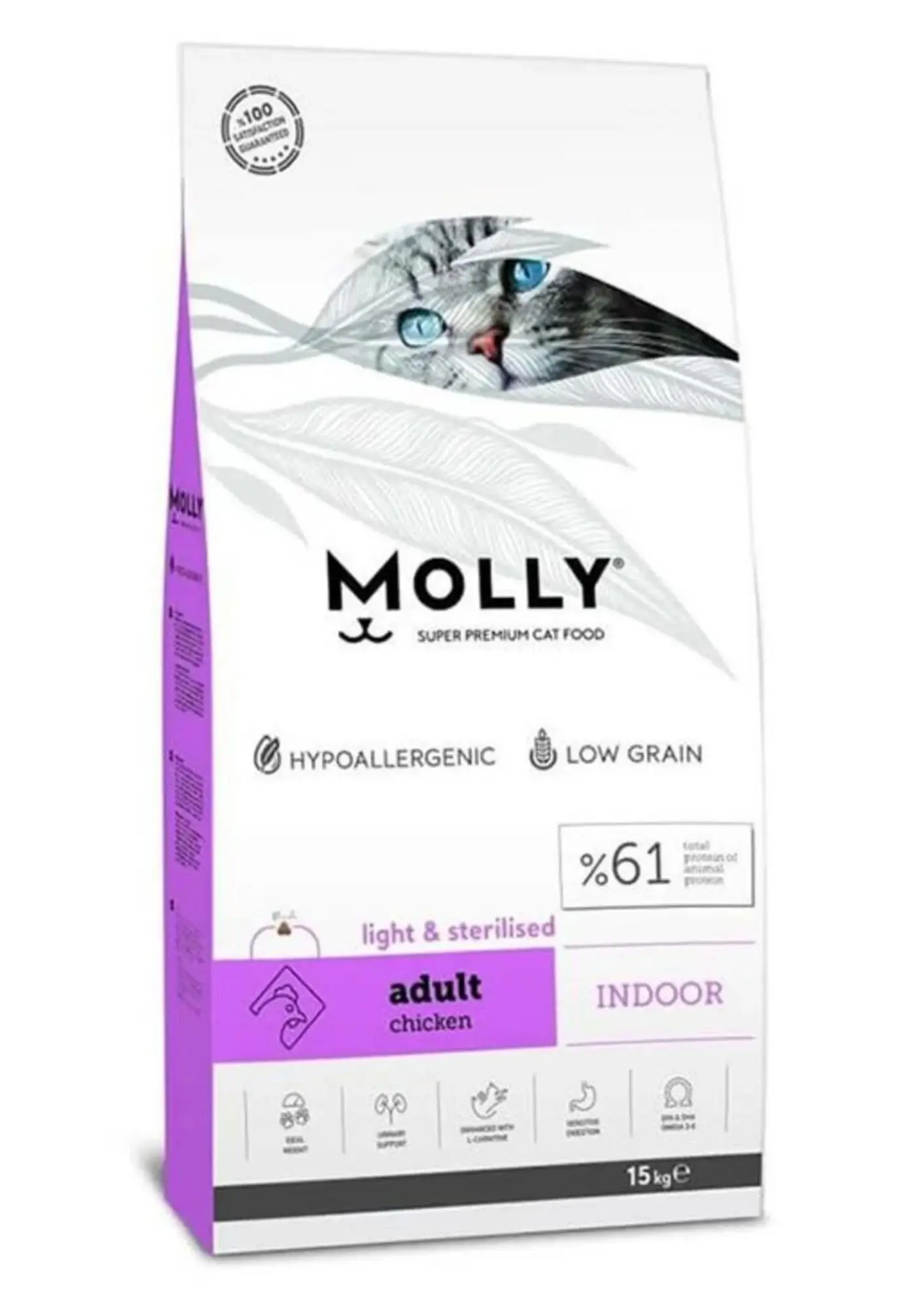 Molly Tavuklu Kısırlaştırılmış Kedi Maması 15 Kg