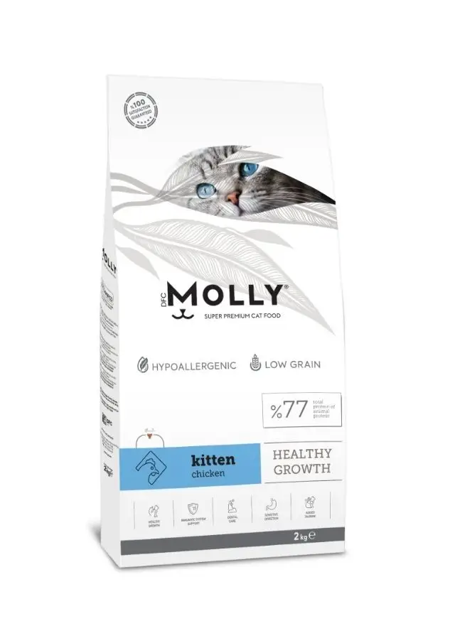 Molly Tavuklu Yavru Kedi Maması 10 Kg