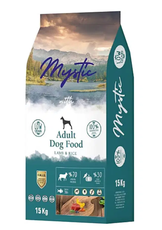 Mystic Az Tahıllı Kuzulu ve Pirinçli Yetişkin Köpek Maması 15 Kg