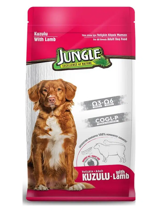 Jungle Kuzu Etli Yetişkin Köpek Maması 15 Kg