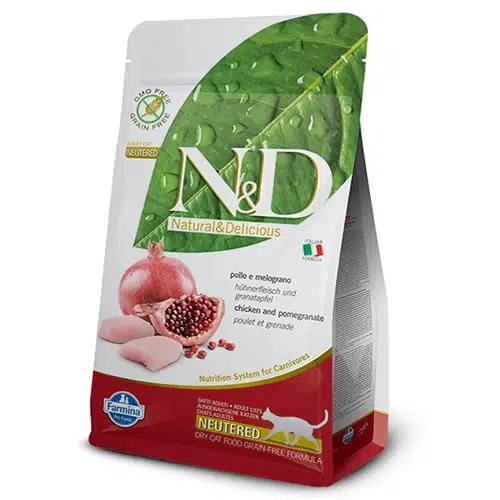 N&D Prime Tavuklu ve Narlı Tahılsız Kısırlaştırılmış Kedi Maması 1.5 Kg