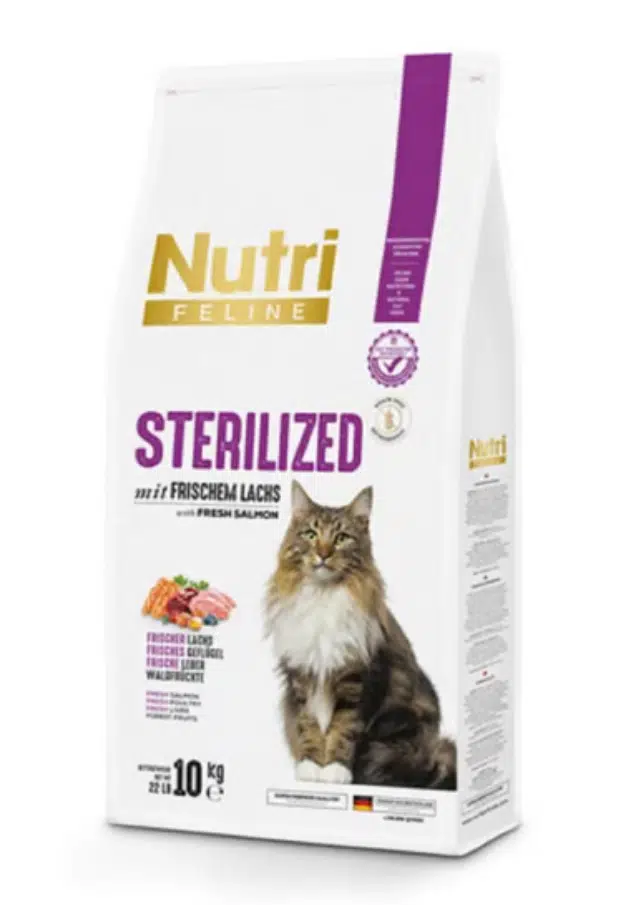 Nutri Feline Sterilised Tahılsız Somonlu Yetişkin Kedi Maması 10 Kg