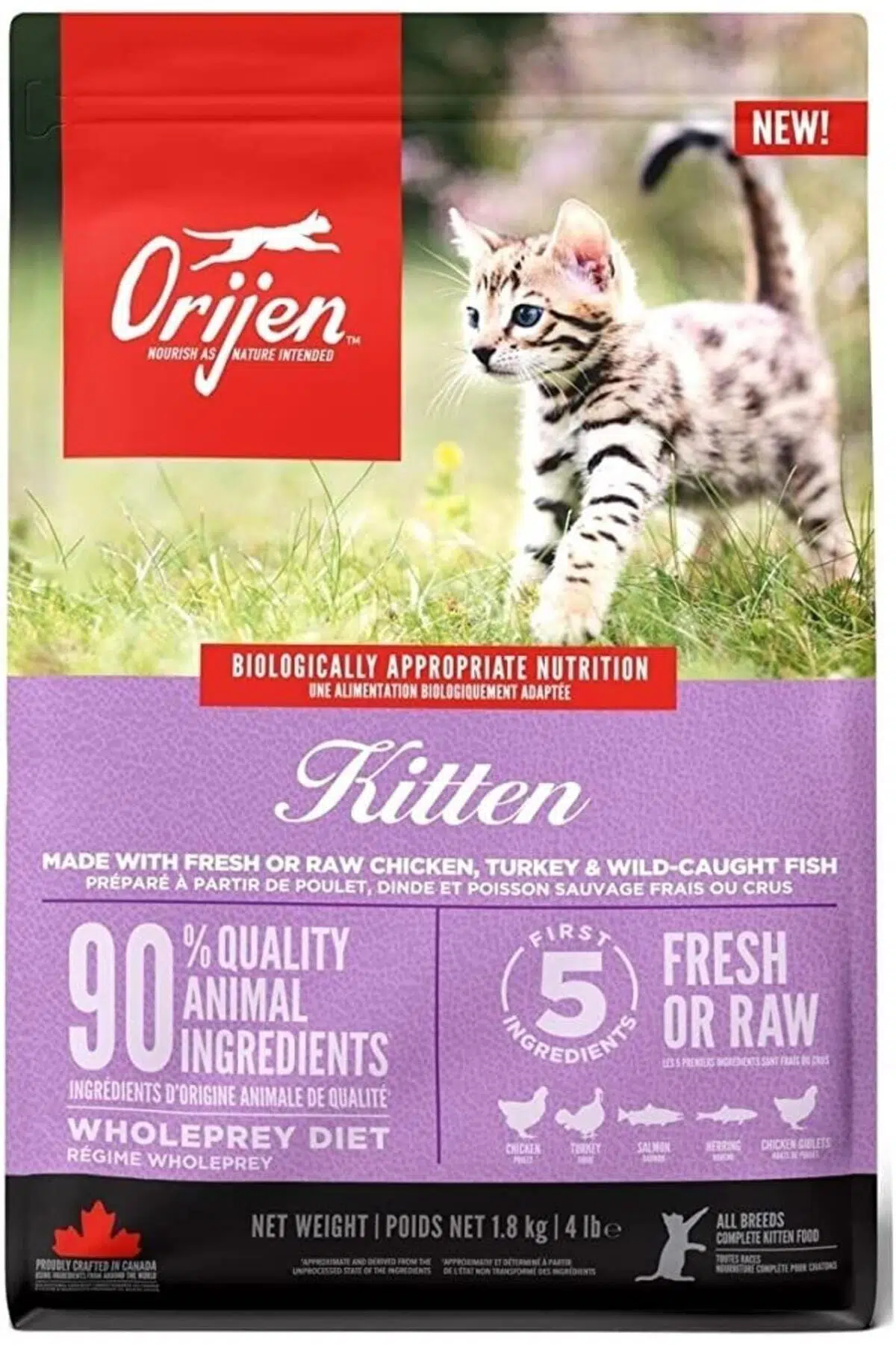 Orijen Kitten Tahılsız Yavru Kedi Maması 1.8 Kg
