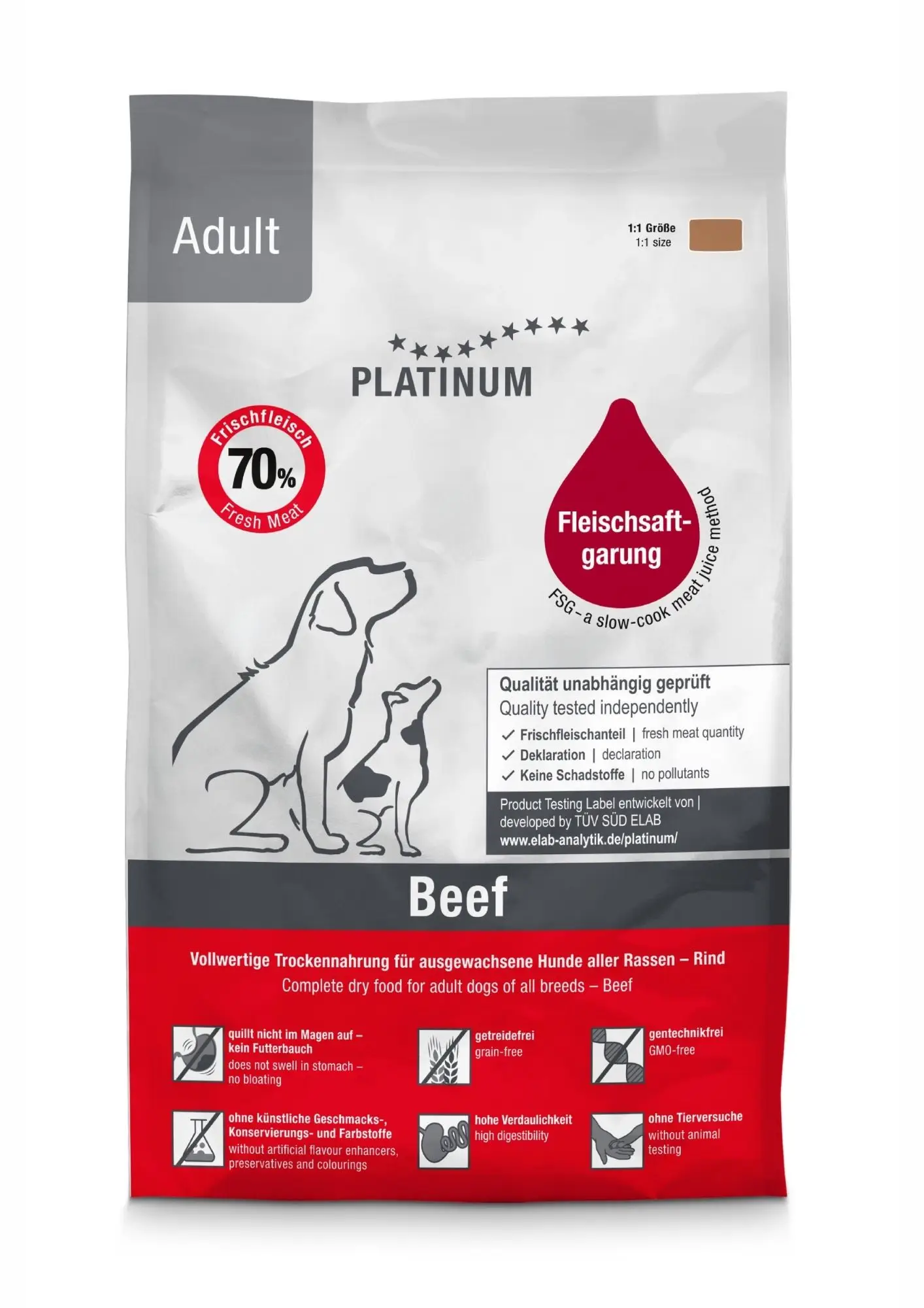 Platinum Sığır Etli Yetişkin Köpek Maması 1.5 Kg