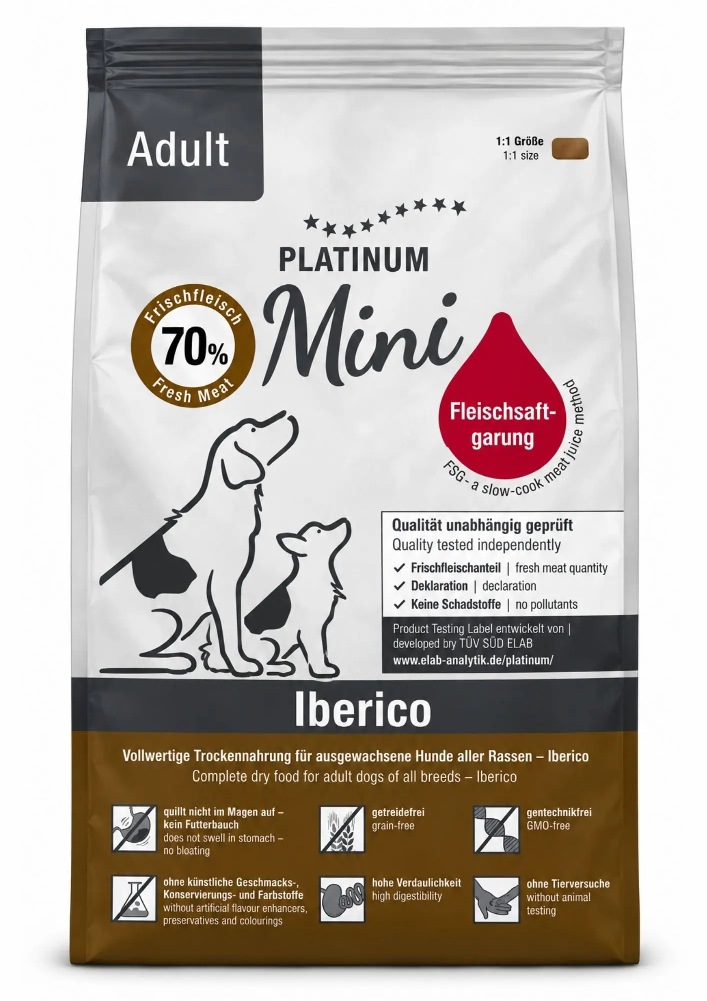 Platinum Mini Adult Iberico Küçük Irk Yetişkin Köpek Maması 900 Gr