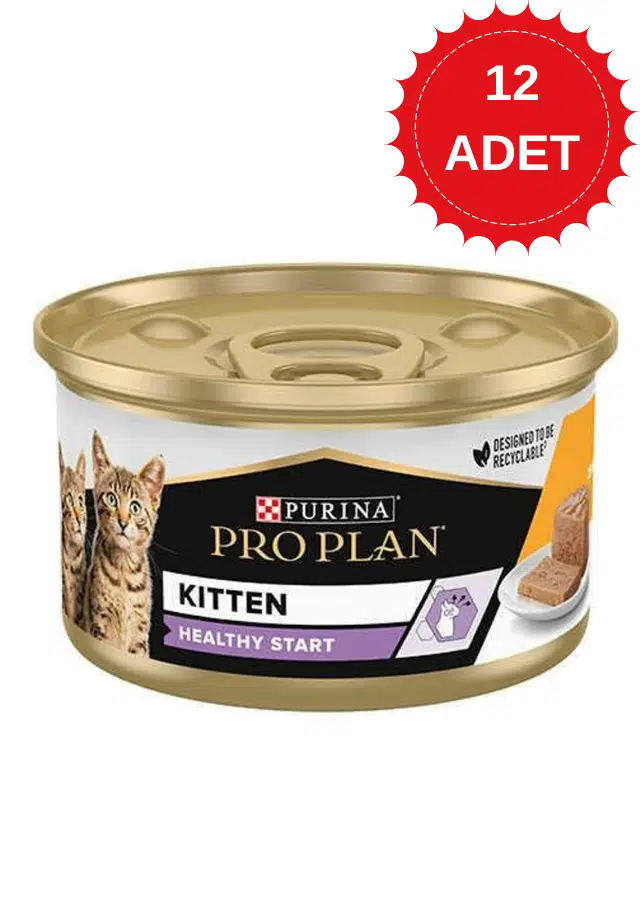 Pro Plan Kitten Healthy Start Tavuklu Yavru Kedi Konservesi 85 Gr X 12 Adet