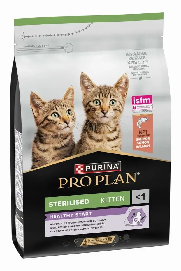 Pro Plan Sterilised Kitten Somonlu Kısırlaştırılmış Yavru Kedi Maması 3 Kg