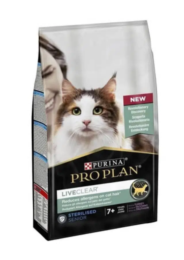 Pro Plan LiveClear Senior Sterilized Hindili Kısırlaştırılmış Kedi Maması 1.4 kg