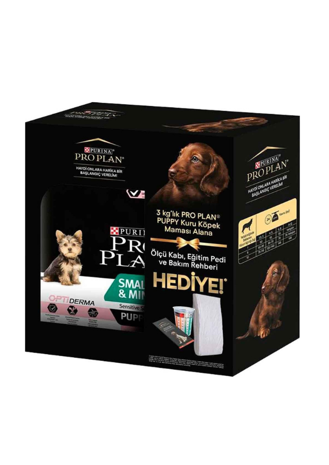 Pro Plan Puppy Small & Mini Sensitive Skin Somonlu Küçük Irk Yavru Köpek Maması 3 Kg Özel Paket
