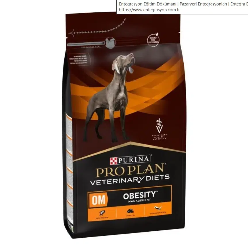 Pro Plan Veterinary Diets OM Obesity Managment Köpek Kuru Maması 3 Kg