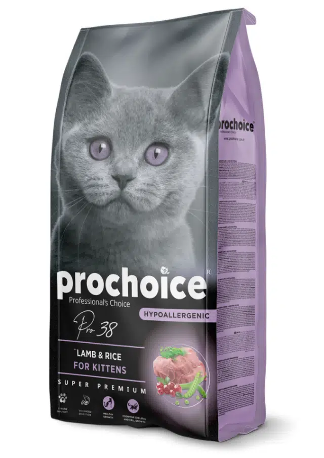 ProChoice Pro 38 HypoAllergenic Kuzulu ve Pirinçli Yavru Kedi Maması 15 Kg