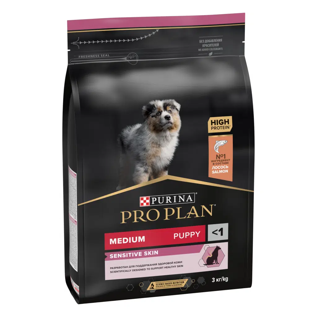 Proplan Puppy Medium Sensitive Skin Somonlu Yavru Köpek Maması 3 Kg