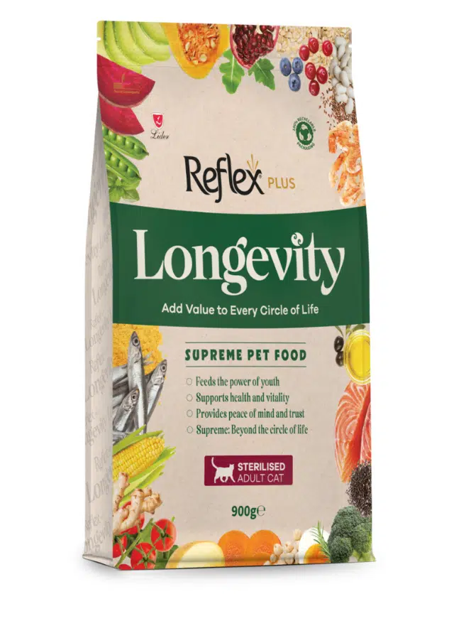 Reflex Plus Longevity Sterilised Hipoalerjenik Balıklı Çok Küçük Irk Kısırlaştırılmış Kedi Maması 900 Gr