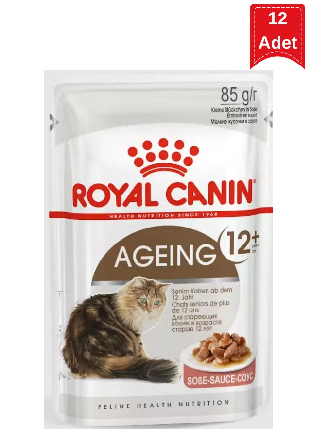 Royal Canin Ageing 12+ Gravy Yaşlı Kedi Yaş Maması 12x85 Gr