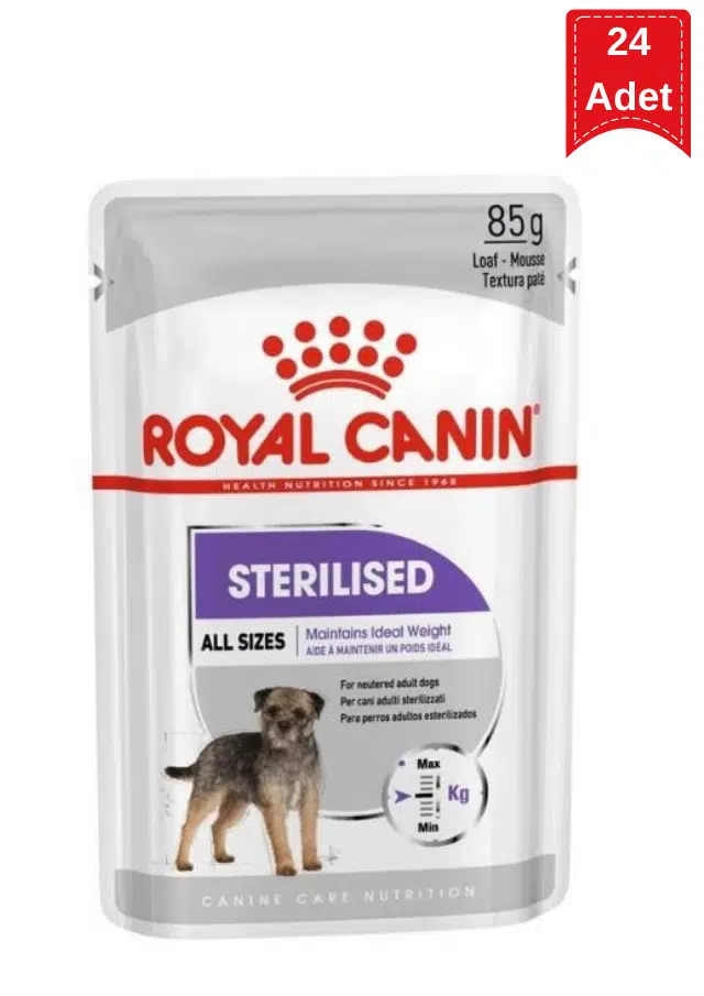 Royal Canin All Sizes Sterilised Pouch Kısırlaştırılmış Yaş Köpek Maması 12x85 Gr