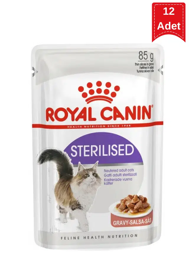 Royal Canin Sterilised Gravy Kısırlaştırılmış Yetişkin Kedi Yaş Maması 12x85 Gr