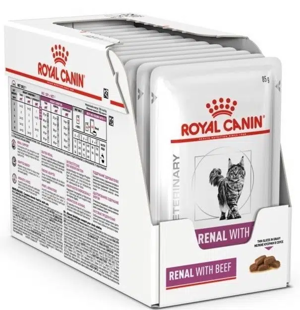 Royal Canin Veterinary Renal Biftekli Kedi Yaş Maması 12 X 85 Gr