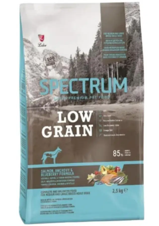 Spectrum Düşük Tahıllı Somonlu Hamsili Ve Yaban Mersinli Orta Büyük Irk Yetişkin Köpek Maması 2.5 Kg