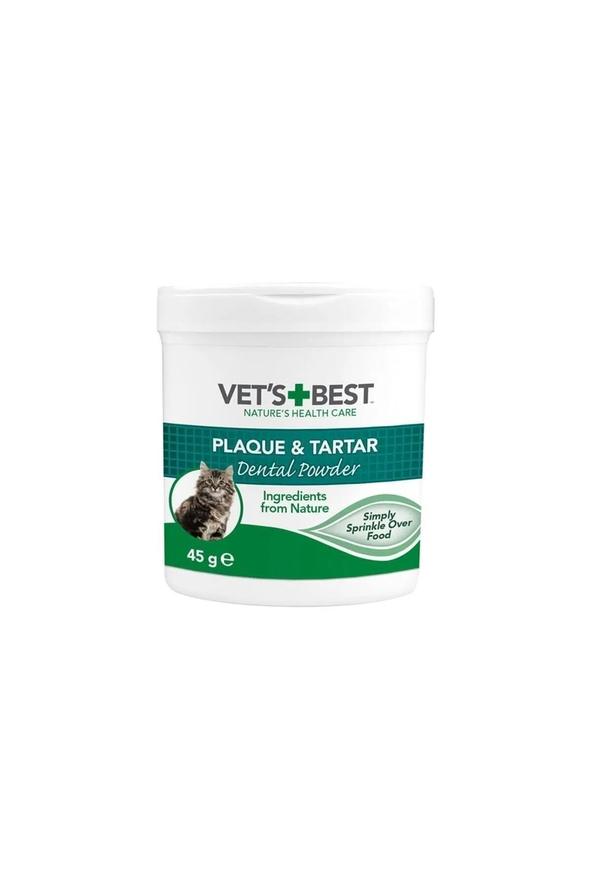 Vet's Best Kediler İçin Plak Ve Tartar Önleyici Ağız Bakım Tozu 45 Gr